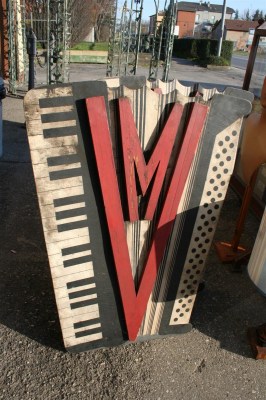 Separè da musicista anni '50.